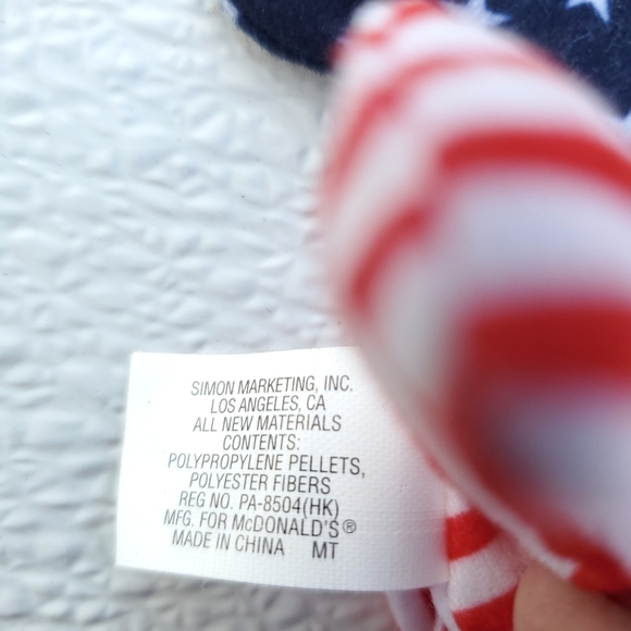 SPANGLE Ty Teenie Beanie Baby The Bear Vintage - Picture 7 of 7